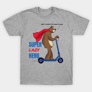 Super lazy sloth funny hero T-Shirt